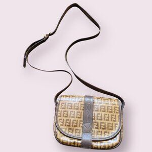 Authentic Fendi Vintage Zucca Crossbody Bag – Coated Canvas